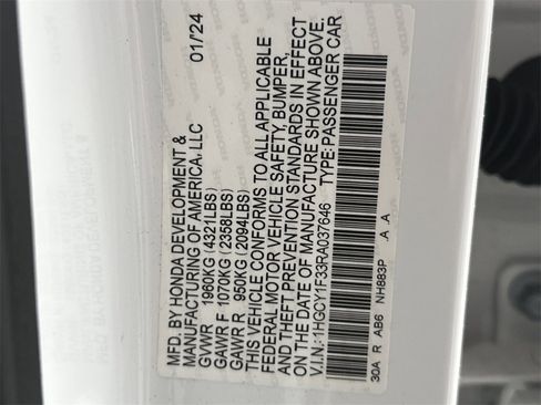 Used 2024 Honda Accord EX image 39