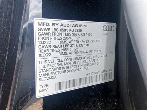 Used 2020 Audi SQ8 Prestige AWD/4WD image 19