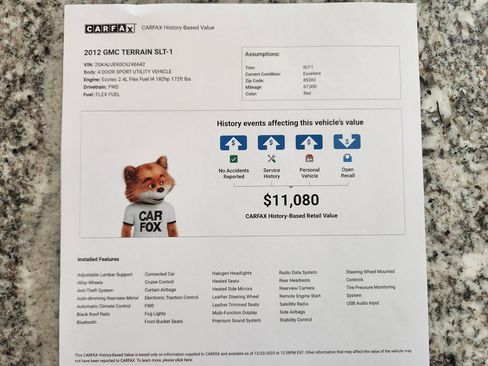 Used 2012 GMC Terrain SLT image 9