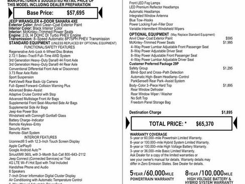 Used 2024 Jeep Wrangler Unlimited Sahara w/ Safety Group image 3