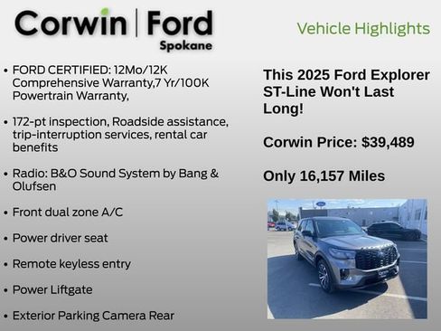 Used 2025 Ford Explorer ST-Line AWD/4WD image 6