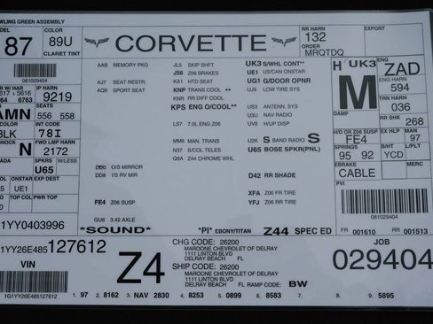 Used 2008 Chevrolet Corvette Z06 w/ Preferred Equipment Group image 59