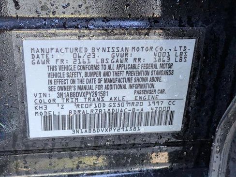 Used 2023 Nissan Sentra SR w/ Midnight Edition Package FWD image 23