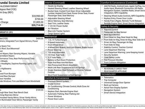 Used 2021 Hyundai Sonata Limited FWD image 19