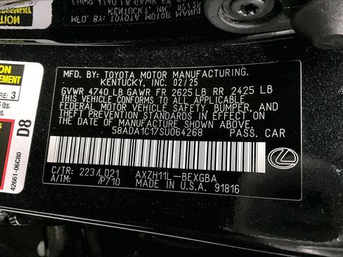Used 2025 Lexus ES 300h w/ Premium Package FWD image 37