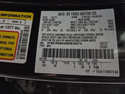 Used 2021 Ford Bronco Sport Big Bend w/ Big Bend Package AWD/4WD image 10