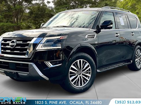 Used 2021 Nissan Armada SL w/ Captain's Chairs Package image 1