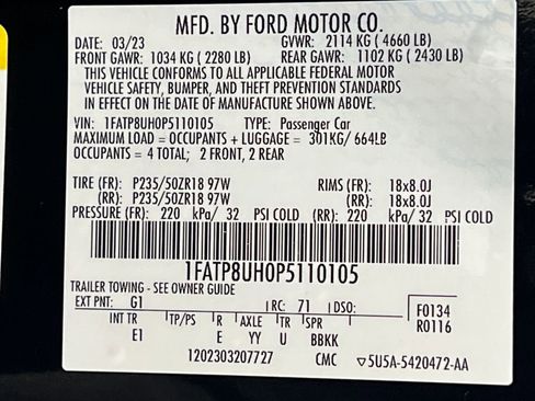 Used 2023 Ford Mustang Premium image 58