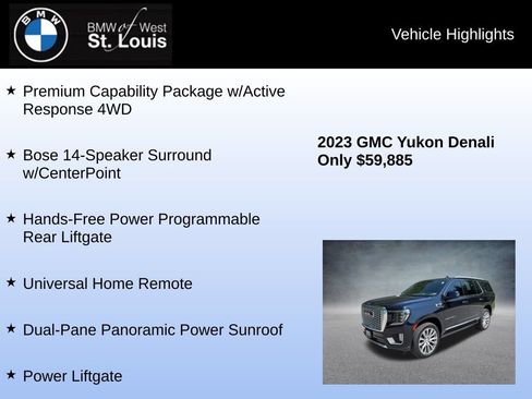 Used 2023 GMC Yukon Denali w/ Denali Reserve Package AWD/4WD image 16