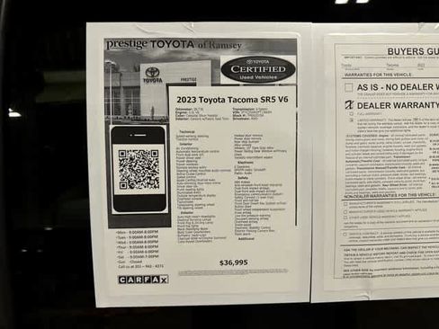Certified 2023 Toyota Tacoma SR5 AWD/4WD image 13