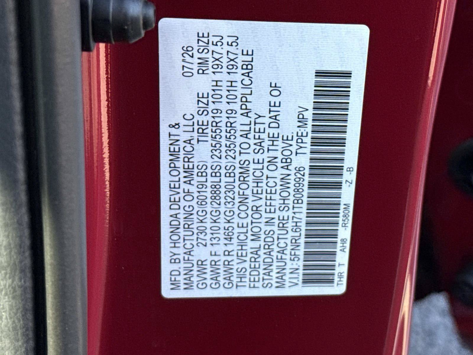New 2026 Honda Odyssey Sport-L image 21