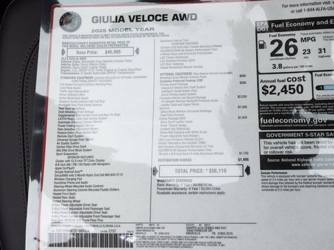 New 2025 Alfa Romeo Giulia image 50