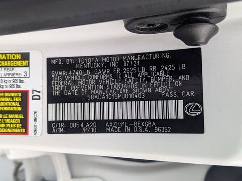 Used 2021 Lexus ES 300h w/ Accessory Package 2 image 35