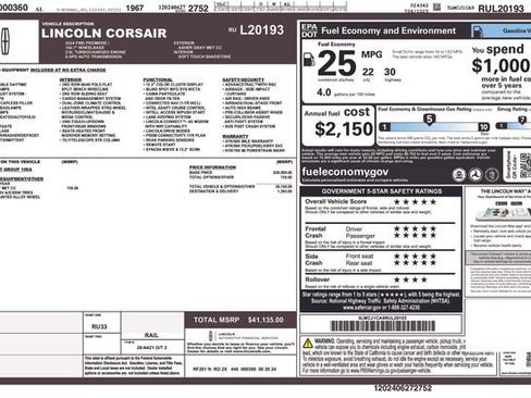 Used 2024 Lincoln Corsair FWD image 4