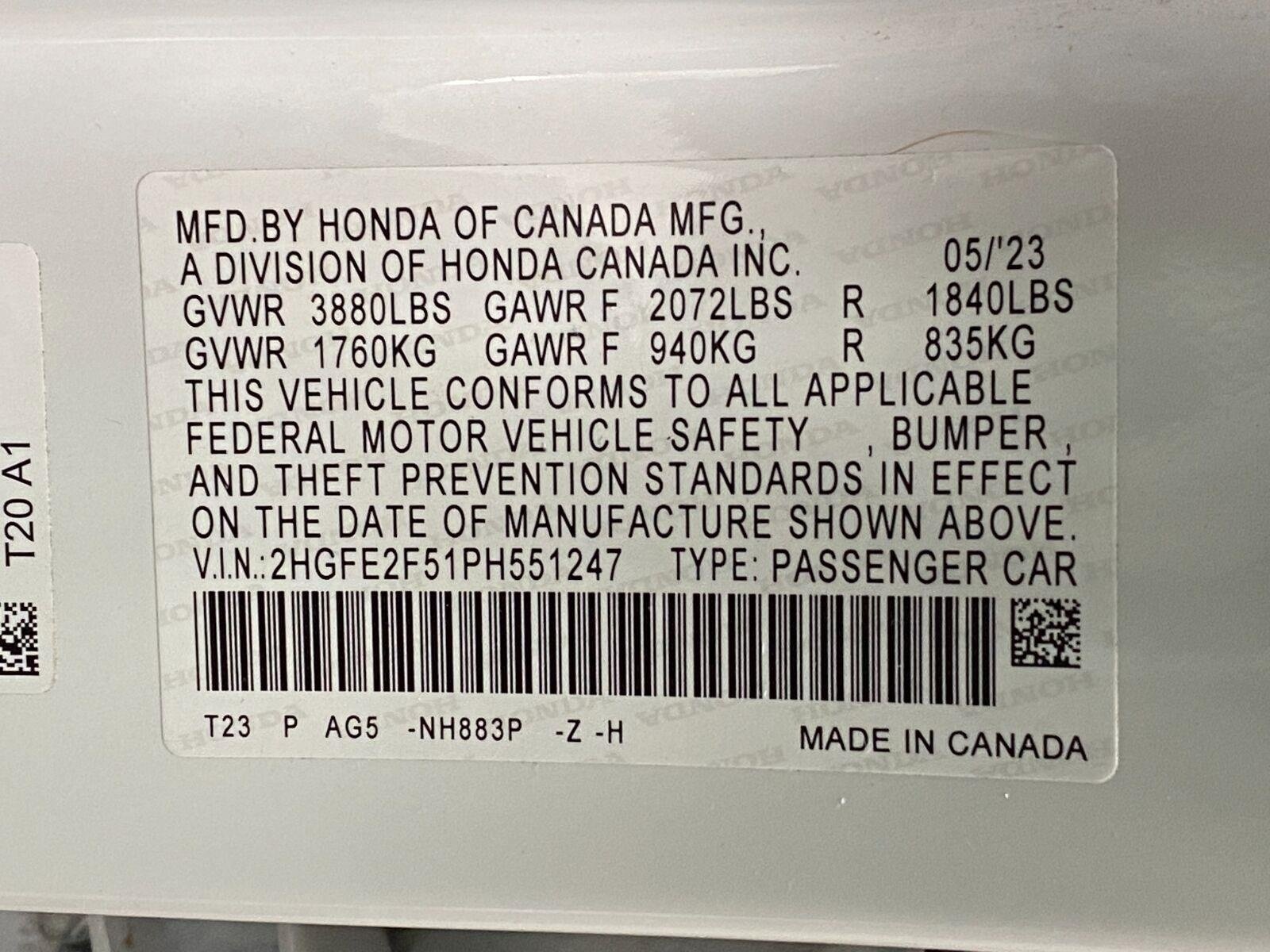 Used 2023 Honda Civic Sport image 29
