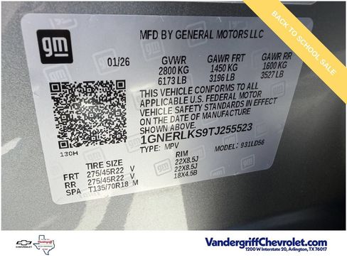 Used 2026 Chevrolet Traverse RS w/ LPO, Floor Liner Package FWD image 31
