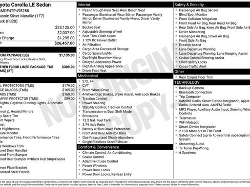 New 2026 Toyota Corolla LE w/ LE Premium Package FWD image 6