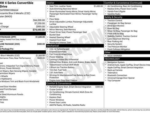 Used 2022 BMW 440i xDrive Convertible w/ Premium Package image 38