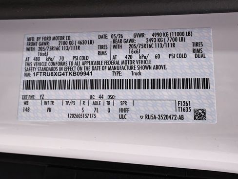 New 2026 Ford Transit 350 148 High Roof Extended DRW RWD image 37
