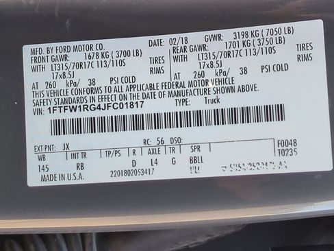 Used 2018 Ford F150 Raptor w/ Equipment Group 802A Luxury image 34