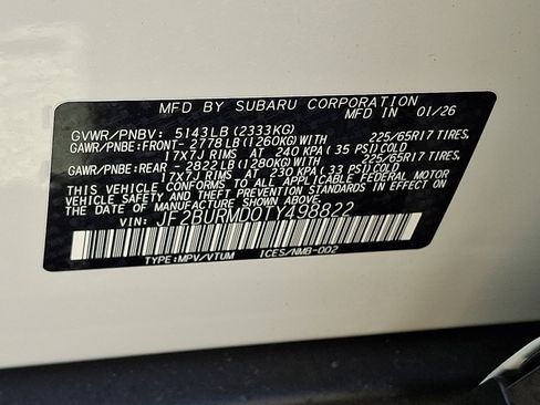 New 2026 Subaru Outback Wilderness AWD/4WD image 14