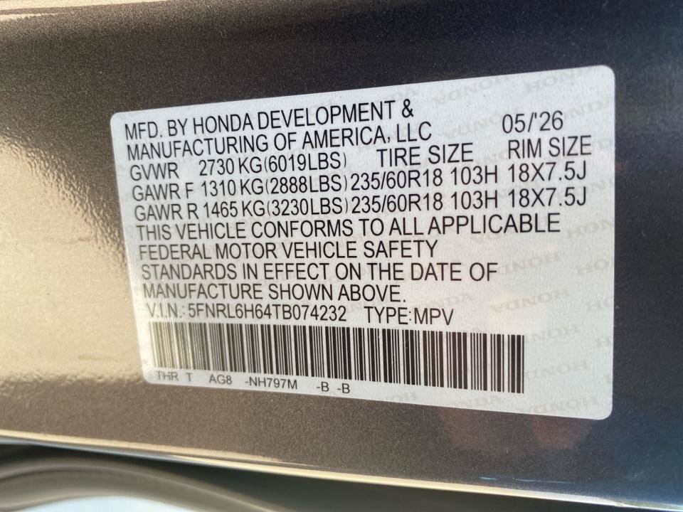 Certified 2026 Honda Odyssey EX-L image 39