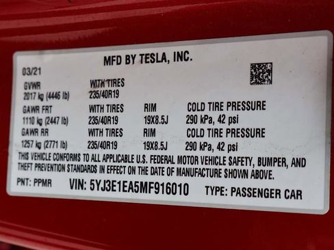 Used 2021 Tesla Model 3 Standard Range Plus image 58