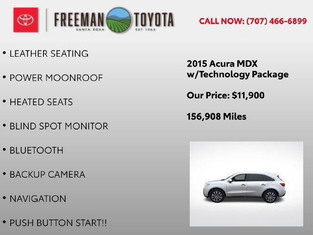 Used 2015 Acura MDX w/ Technology Package FWD image 4