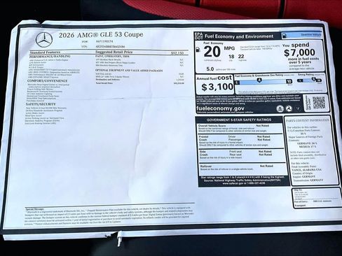 New 2026 Mercedes-Benz GLE 53 AMG 4MATIC Coupe image 22