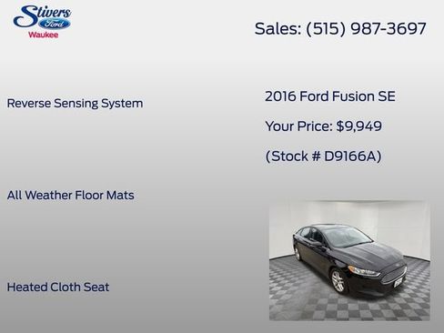 Used 2016 Ford Fusion SE FWD image 22