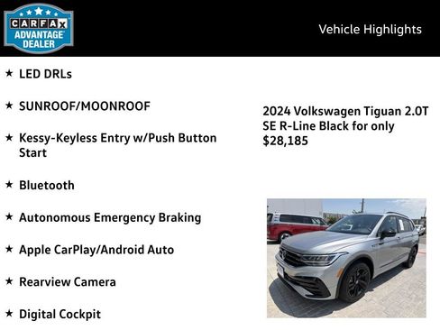 Certified 2024 Volkswagen Tiguan SE R-Line AWD/4WD image 4