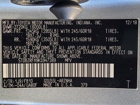 Used 2019 Toyota Highlander LE AWD/4WD image 33
