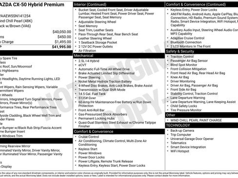 Certified 2025 MAZDA CX-50 2.5 Hybrid w/ Premium Plus Pkg AWD/4WD image 33