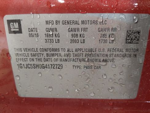 Used 2016 Chevrolet Sonic LT image 33