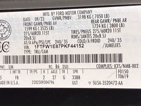 Used 2023 Ford F150 XLT w/ Equipment Group 302A High image 56