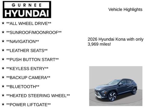 Used 2026 Hyundai Kona Limited AWD/4WD image 7