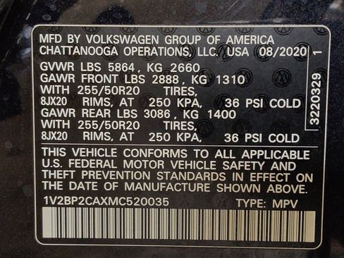 Used 2021 Volkswagen Atlas SEL AWD/4WD image 33