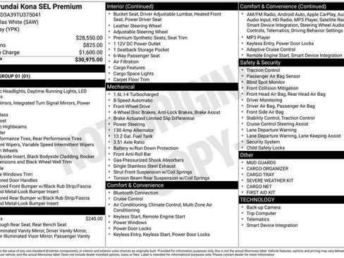 New 2026 Hyundai Kona SEL Premium image 6