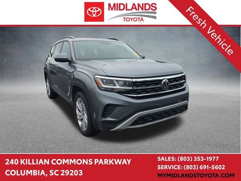 Used 2021 Volkswagen Atlas SE w/ Panoramic Sunroof Package FWD image 1