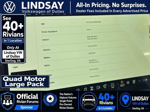 Used 2022 Rivian R1T Adventure AWD/4WD image 26
