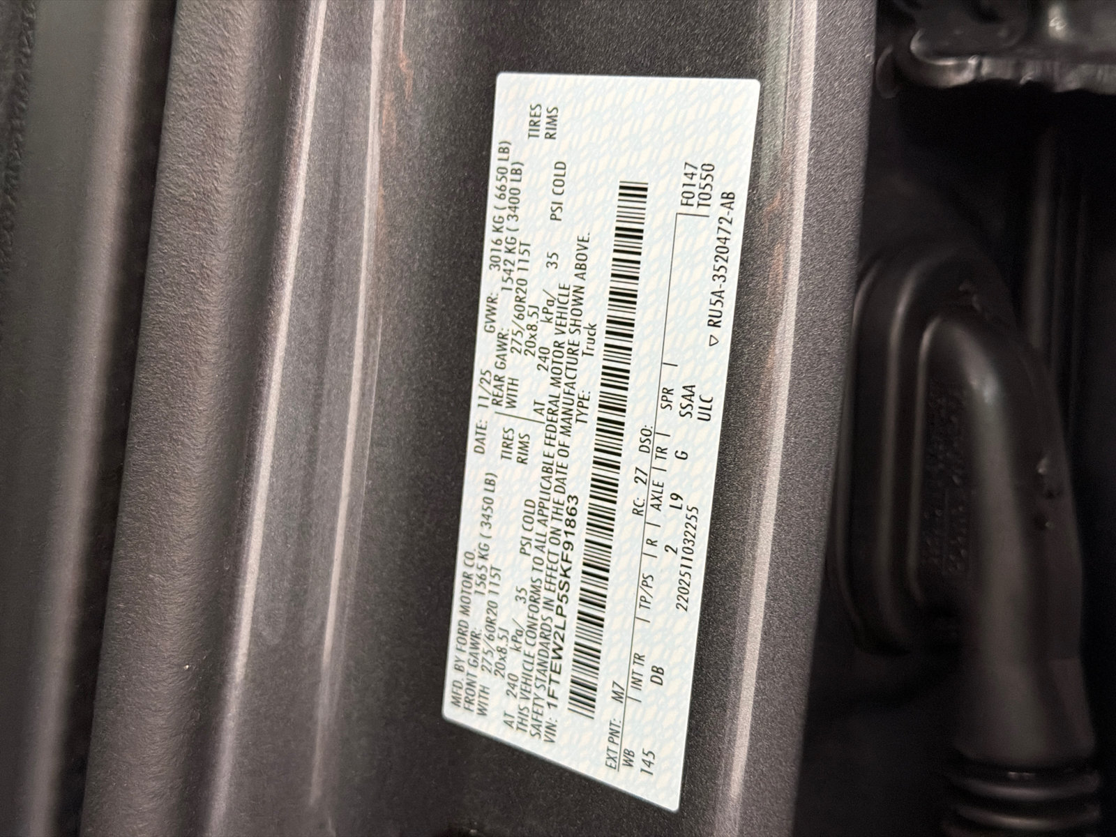 Used 2025 Ford F150 STX w/ STX Black Appearance Package AWD/4WD image 16