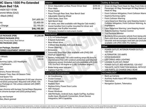 Used 2025 GMC Sierra 1500 Pro w/ Pro Value Package RWD image 6