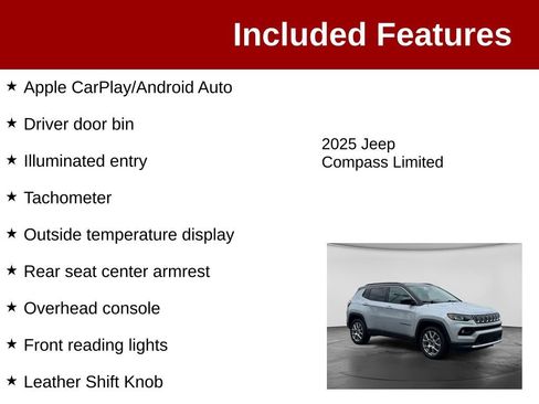 Used 2025 Jeep Compass Limited AWD/4WD image 4
