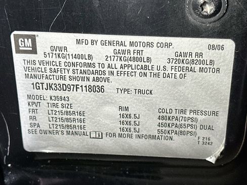 Used 2007 GMC Sierra 3500 SLT w/ Heavy-Duty Power Package AWD/4WD image 20