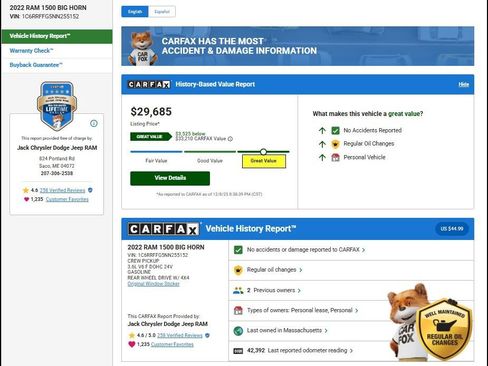 Used 2022 RAM 1500 Big Horn image 12