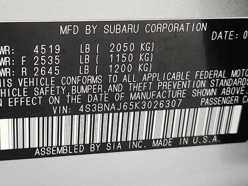 Used 2019 Subaru Legacy 2.5i Limited image 11