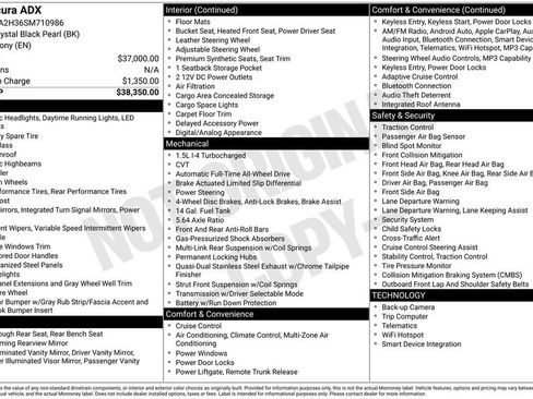 Certified 2025 Acura ADX AWD image 3