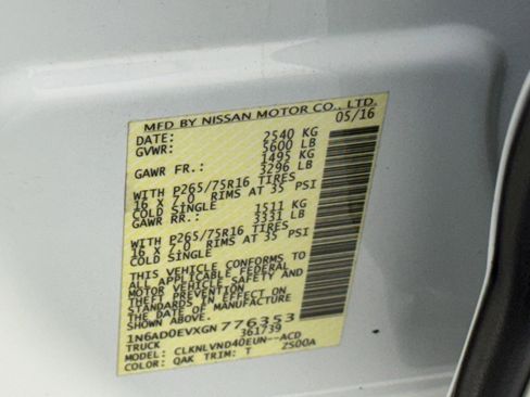 Used 2016 Nissan Frontier PRO-4X w/ Pro-4x Luxury Package image 41