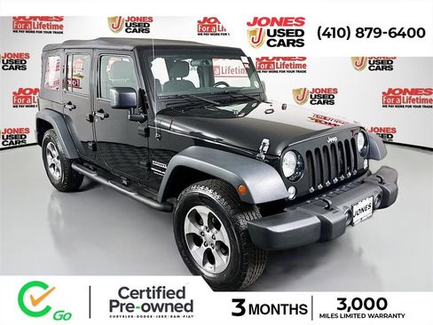 Used 2018 Jeep Wrangler Unlimited Sport w/ Connectivity Group AWD/4WD image 1