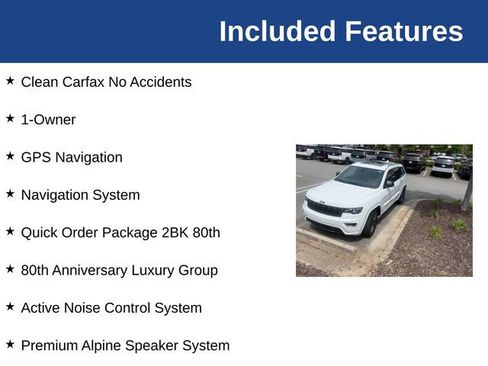 Used 2021 Jeep Grand Cherokee Limited w/ Quick Order Package 28K 80th RWD image 3